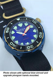 Regia Diver 2018 - NEW Blue sunburst dial (Gold) (free shipping)
