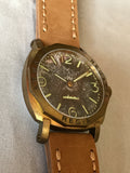 NEW ! R105 / Custom made patina dial - Number dial (Engraved bezel) (free shipping) SOLD OUT