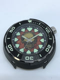 Timothy John custom painted dial (Regia Armour Fish Diver -silvertone) (free shipping) (1 piece only)