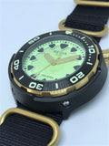 Regia Diver 2018 - NEW Green Scuba Ghost dial (Gold) (free shipping)