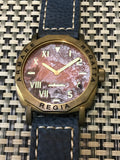 NEW ! R105 / Custom made patina dial - Cali dial (engrave bezel) (free shipping) (1 piece only)