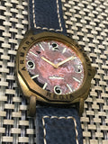 New ! R105 / Custom made patina dial - Number dial (Engraved bezel) (free shipping) (1 piece only)